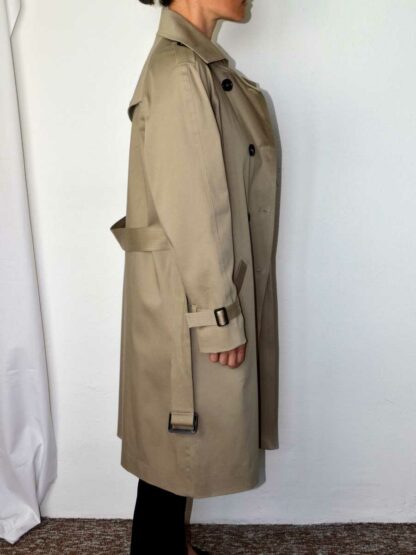 Cotton gabardine trench coat