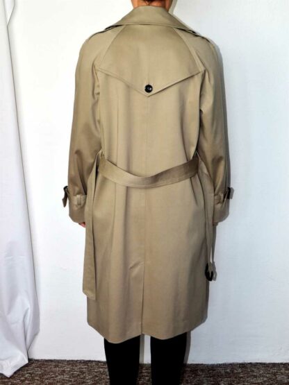 Cotton gabardine trench coat