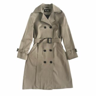Cotton gabardine trench coat